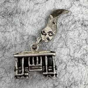 Vintage Sterling Silver San Francisco Cable Car Charm SF Chinatown Trolley NKL
